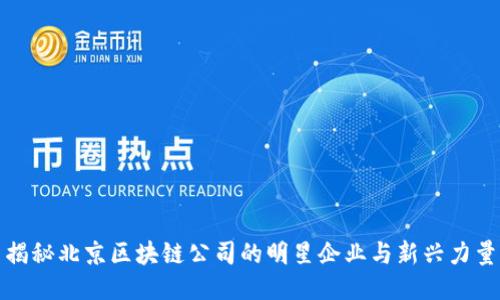 揭秘北京区块链公司的明星企业与新兴力量